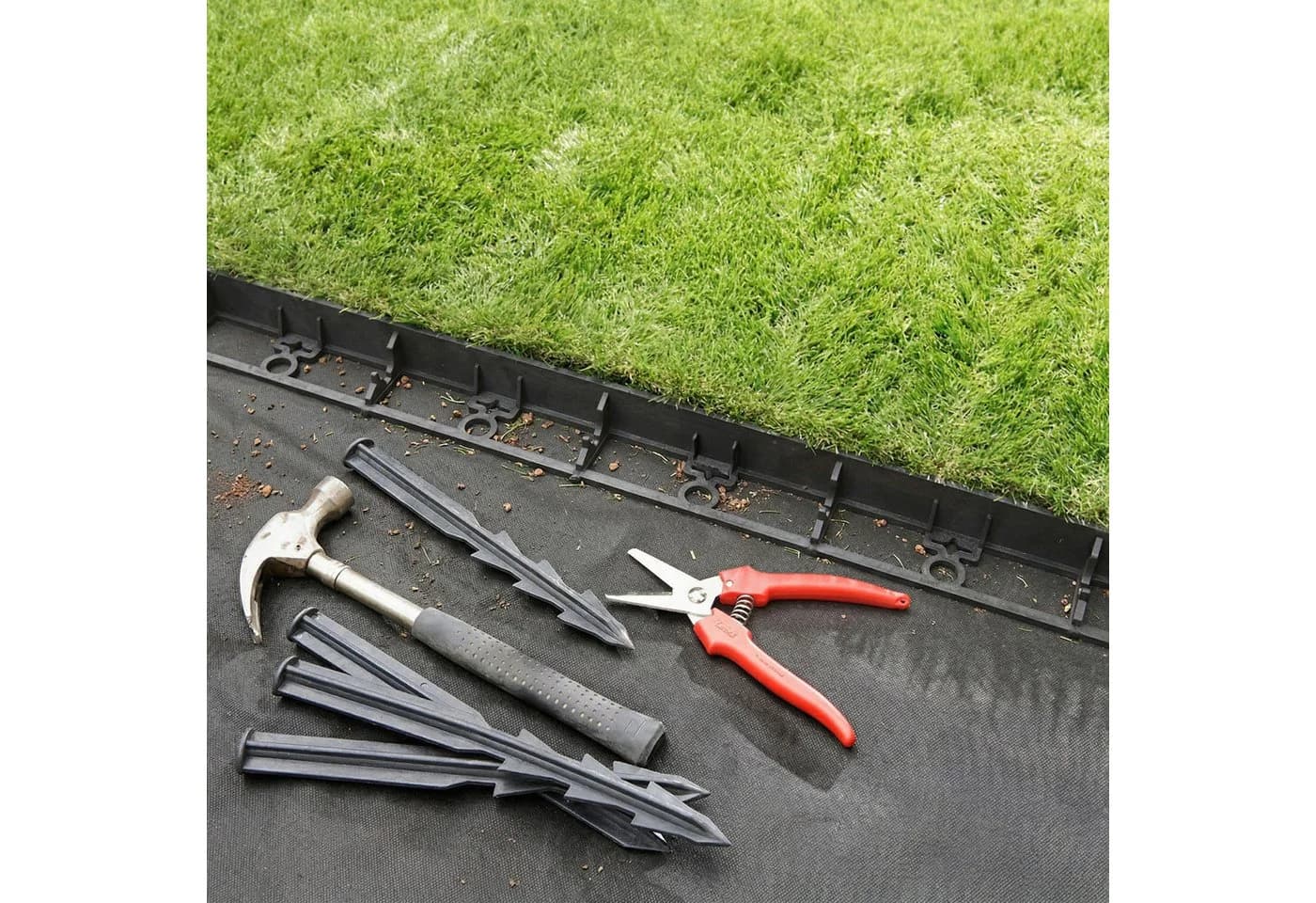 Bellushortus Rasenkante Schwarz 100 cm + Anker GRATIS - Bild 5