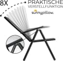 sunnypillow Gartenstuhl Klappsessel 6-tlg. mit 8-fach verstellbarer Rückenlehne Bild 4