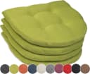 sunnypillow Stuhlkissen 4er Set Grün 40x40cm Gartenkissen Bild 2