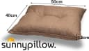 sunnypillow Stuhlkissen Gartenkissen für Gartenmöbel Rattanmöbel, Outdoor / Indoor Bild 3