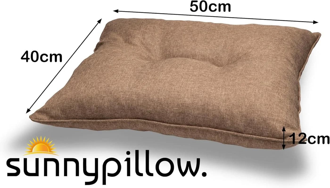 sunnypillow Stuhlkissen Gartenkissen für Gartenmöbel Rattanmöbel, Outdoor / Indoor - Bild 3