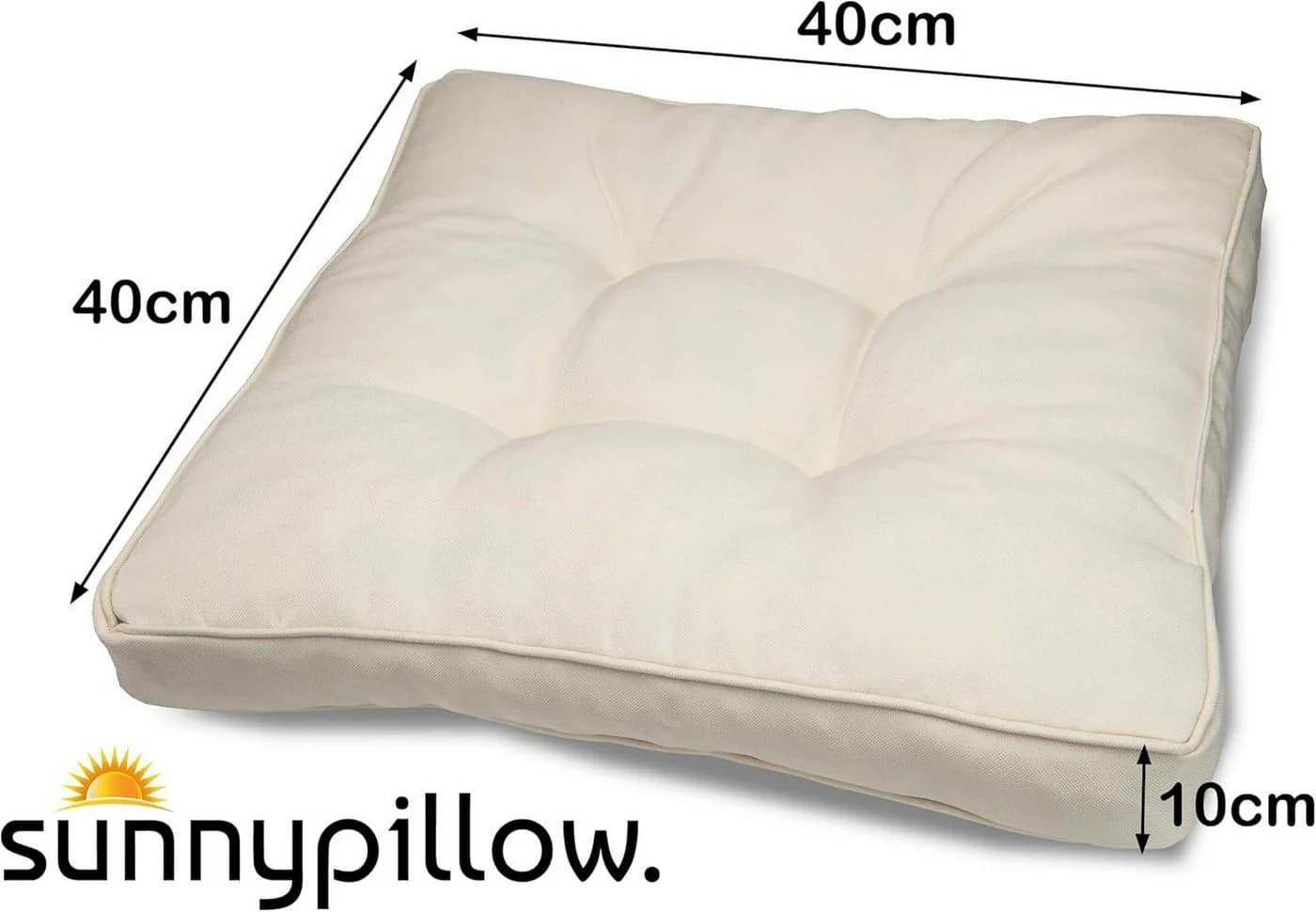 sunnypillow Stuhlkissen Gartenkissen für Gartenmöbel Rattanmöbel, Outdoor / Indoor - Bild 3