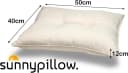 sunnypillow Stuhlkissen Gartenkissen Beige Outdoor Indoor UV-beständig Bild 3