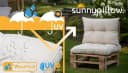 sunnypillow Stuhlkissen Gartenkissen Beige Outdoor Indoor UV-beständig Bild 5