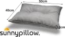 sunnypillow Stuhlkissen Grau Silber Gartenkissen UV-beständig Bild 3