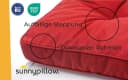 sunnypillow Stuhlkissen Gartenkissen Rot Outdoor Indoor Bild 4