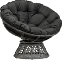 sunnypillow Sesselauflage Schwarz UV-beständig Bild 4