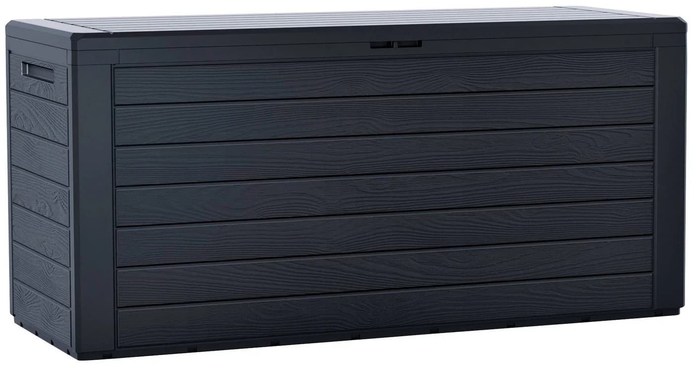 Prosperplast Gartenbox Woodebox 280 Liter Anthrazit - Bild 2