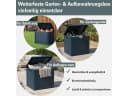 Prosperplast Woodebox Aufbewahrungsbox 140L Anthrazit Kunststoff Holzoptik Bild 2