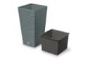 Prosperplast Blumentopf Furu Square Blau mit Einsatz 11,4L Bild 1