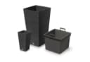 Prosperplast Furu Square Blumentopf mit Einsatz 19 L Schwarz Bild 1