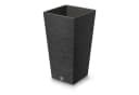 Prosperplast Furu Square Blumentopf mit Einsatz 19 L Schwarz Bild 2