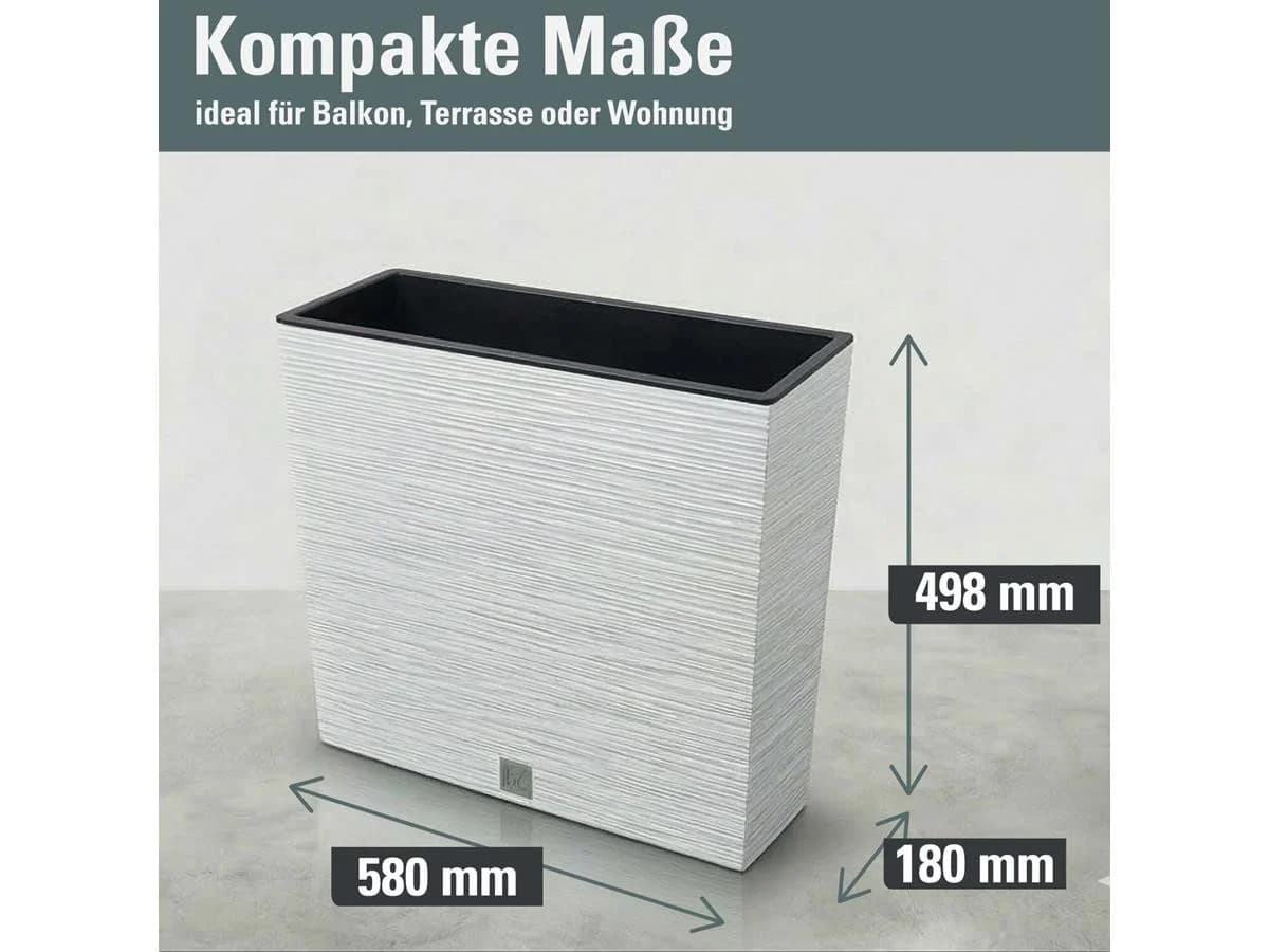 Prosperplast Furu Case Tower Pflanzkasten Weiß Kunststoff - Bild 5