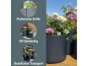Prosperplast Blumentopf Heos Anthrazit mit Einsatz 30 cm Bild 4