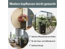 Prosperplast Blumentopf Rato Square 50 cm Anthrazit inkl. Einsatz Bild 1
