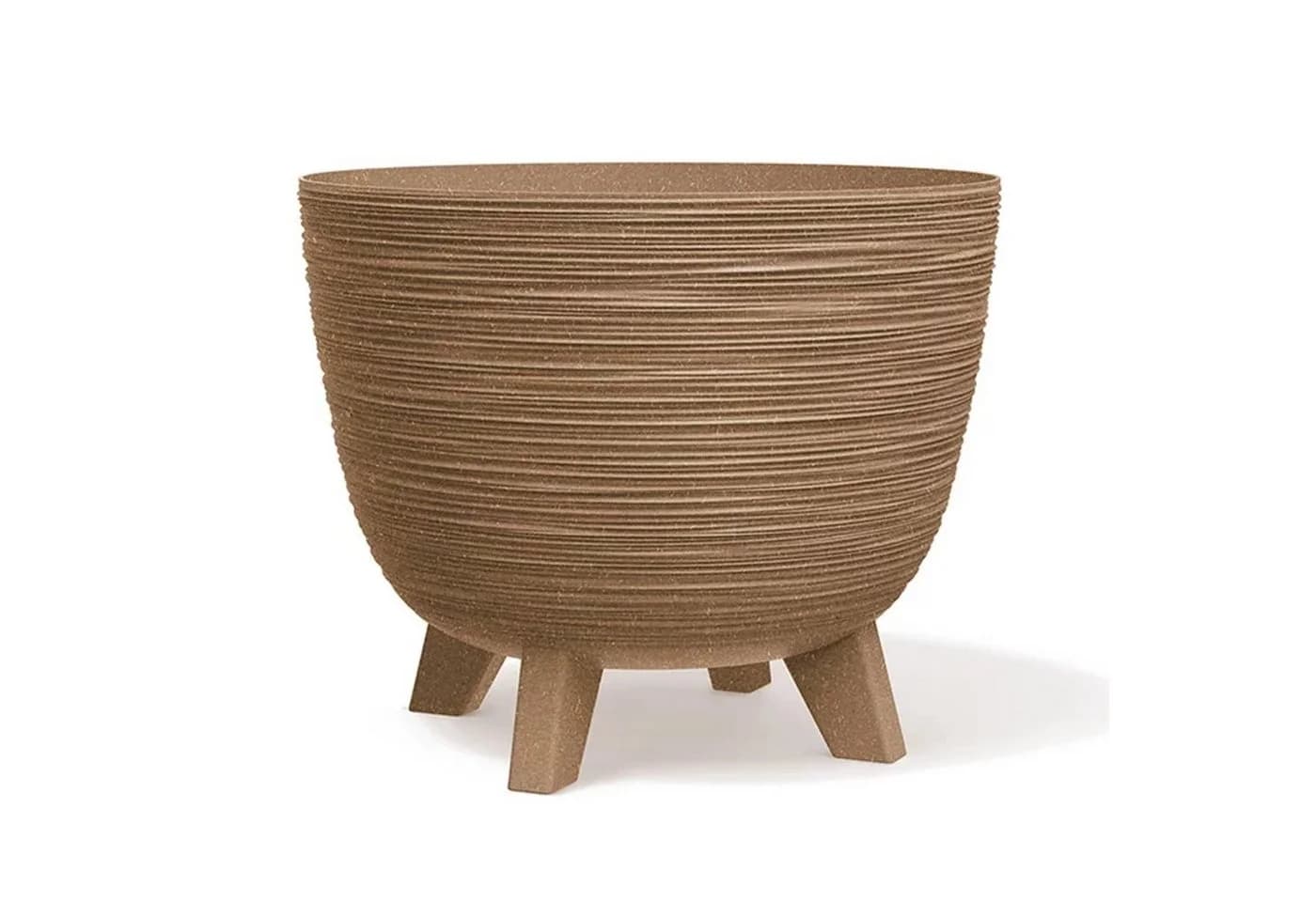 Prosperplast Blumentopf Furu ECO Wood-Naturo Schale mit Füßen