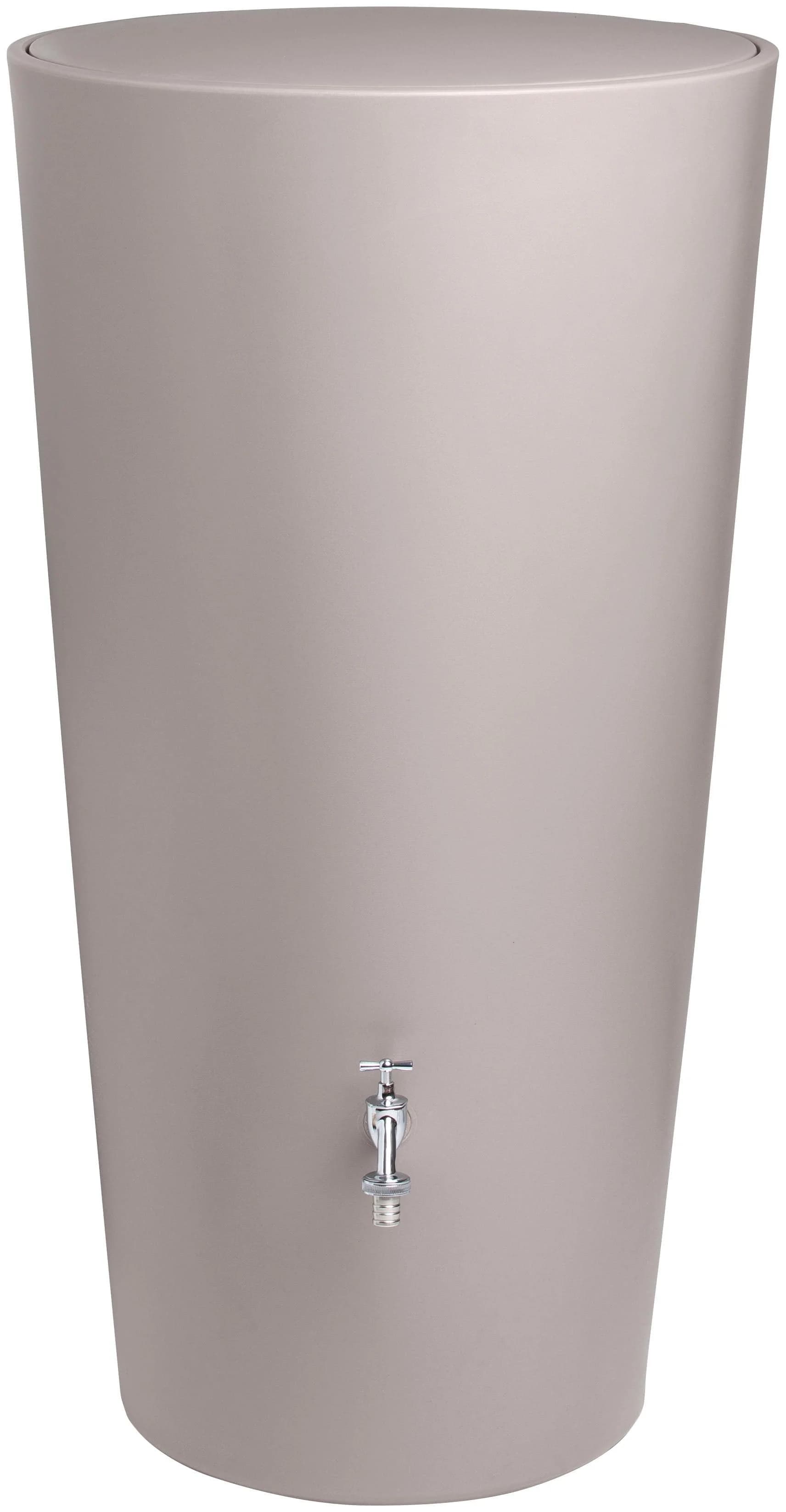 ARVES Regenwassertank 210L Mocca Kunststoff Rund