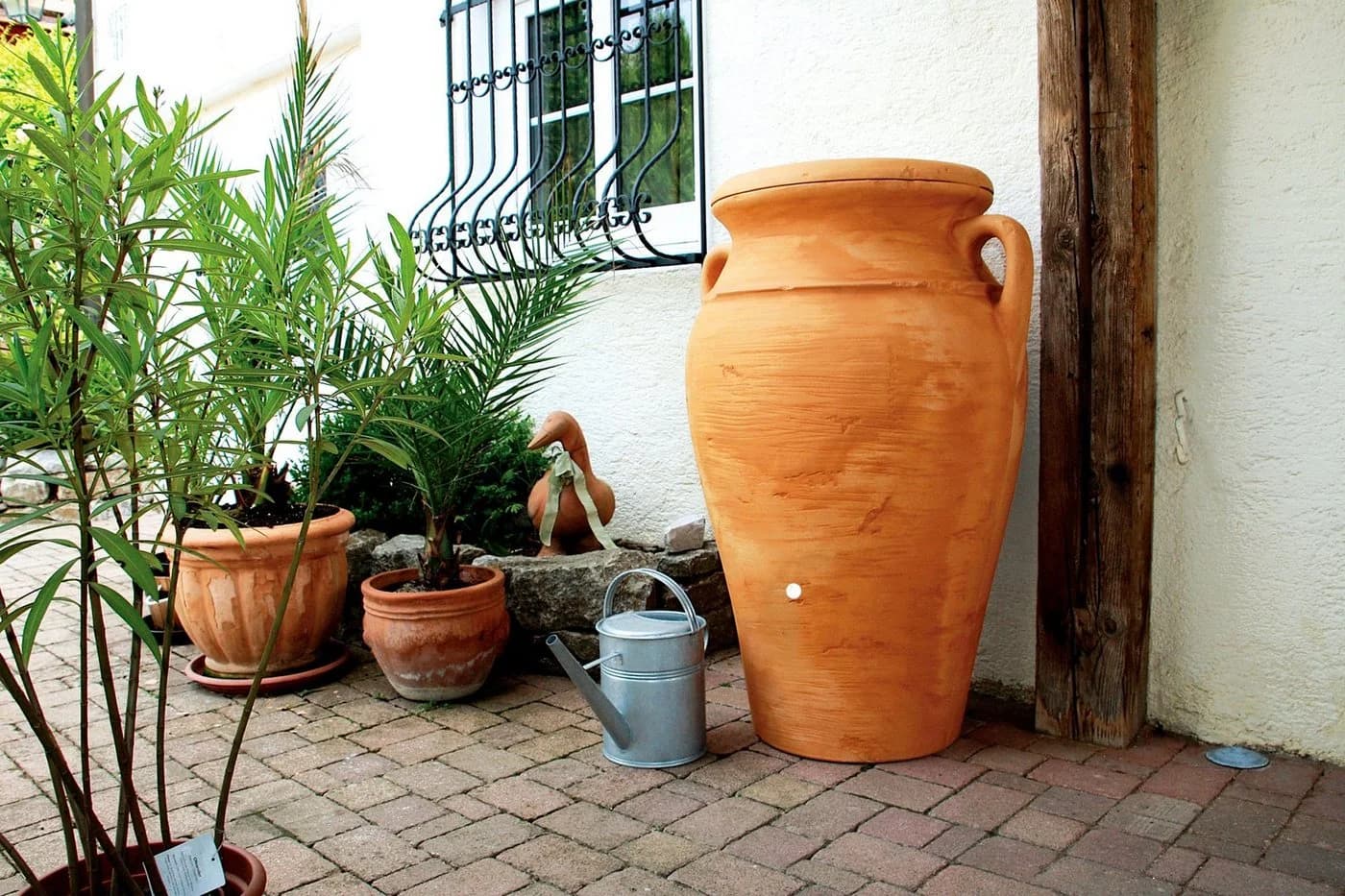 ARVES Regentonne 300 l Terracotta UV-beständig - Bild 3