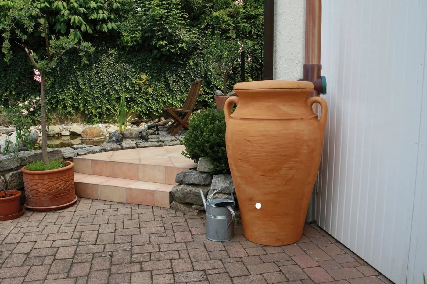 ARVES Regentonne 300 l Terracotta UV-beständig - Bild 4