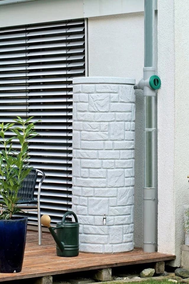 ARVES Regentonne Arcado Grau 460l mit Pflanzschale - Bild 2
