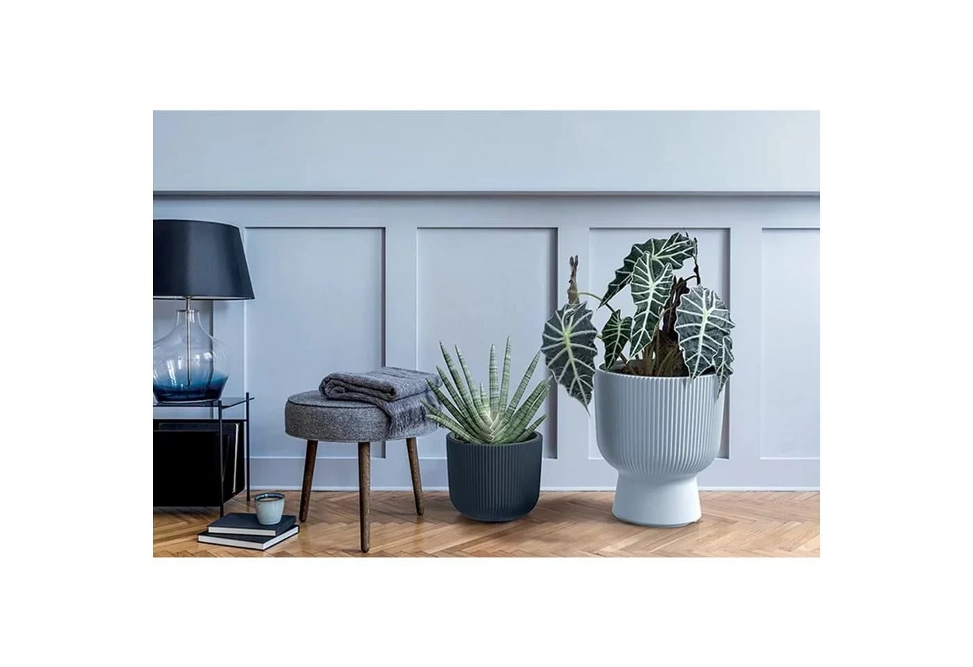 Prosperplast Blumentopf Milly Round Anthrazit mit Pflanzeinsatz - Bild 2