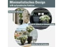 Prosperplast Blumentopf Milly Round Anthrazit mit Pflanzeinsatz Bild 5
