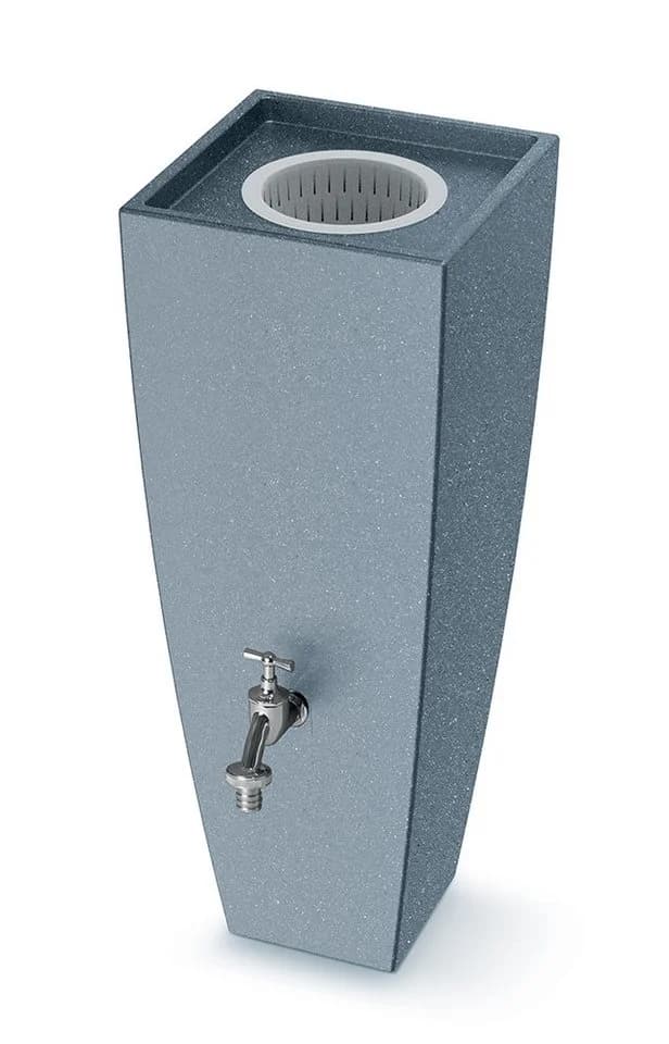 ARVES Regenwassertank Modena 100 l Grau Polyethylen