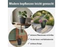 Prosperplast Blumentopf Oro Dunkelgrau mit Pflanzeinsatz Bild 1