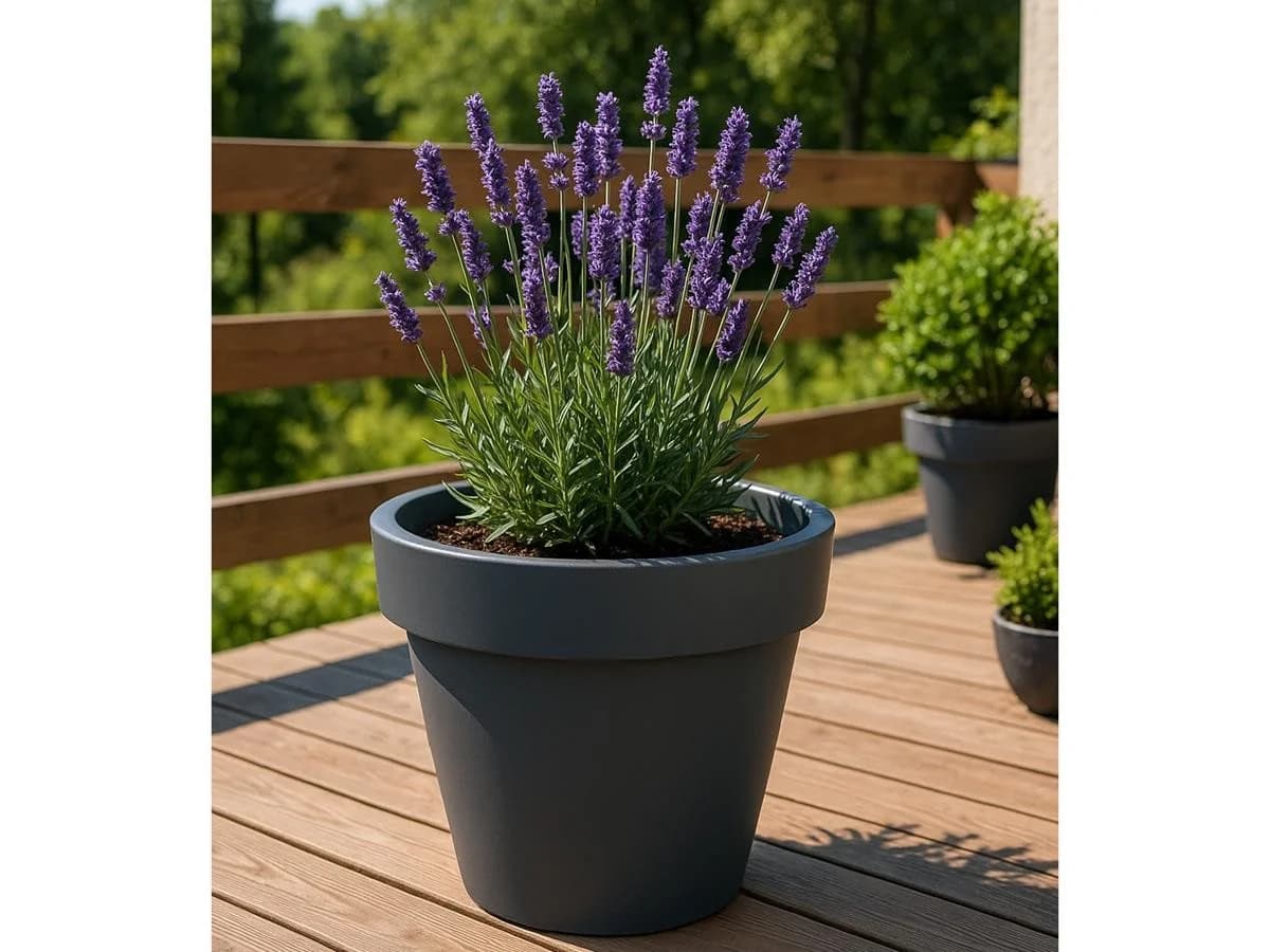 Prosperplast Blumentopf Lofly Anthrazit - Bild 3