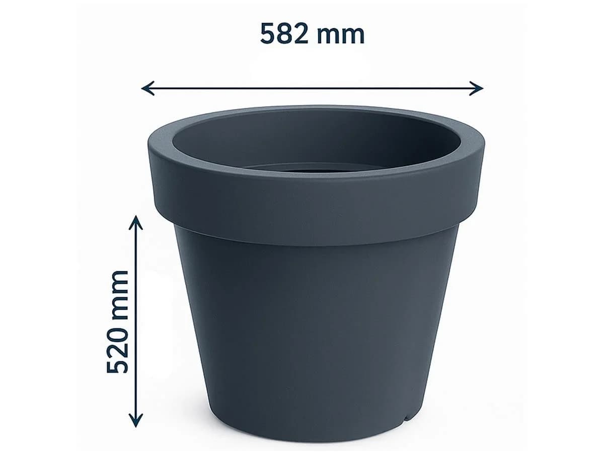 Prosperplast Blumentopf Lofly Anthrazit - Bild 4