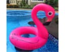 Festivalartikel Flamingo-Schwimmring XXL Rosa PVC Bild 1