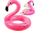 Festivalartikel Flamingo-Schwimmring XXL Rosa PVC Bild 2