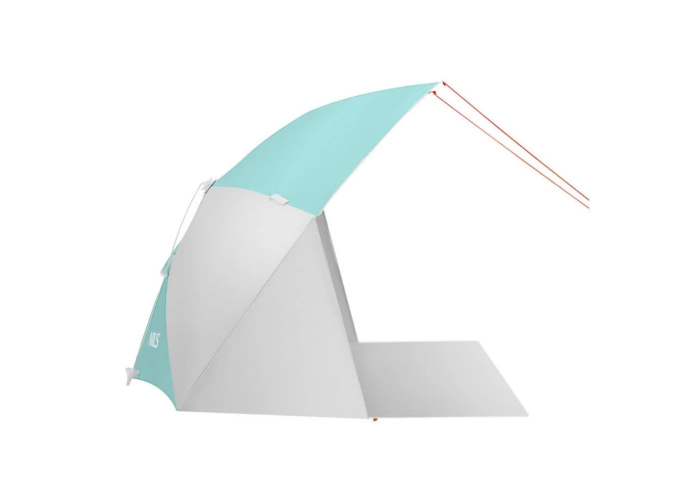 NILS Strandschirm 2-in-1 Windschutz blau mit Boden - Bild 3