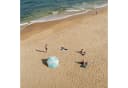 NILS Strandschirm 2-in-1 Windschutz blau mit Boden Bild 5