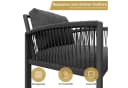 Celya Gartenlounge-Set für 8 Personen Seilwerk Grau Bild 3