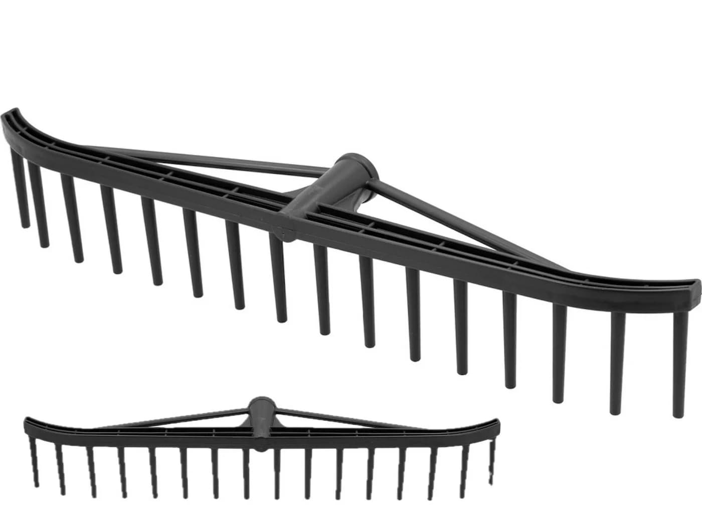 TRIZERATOP Gartenrechen 16 Zinken 55cm Kunststoff