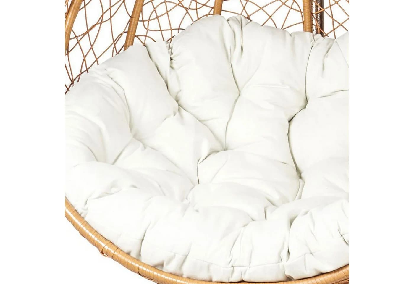 Lookway Hängesessel VIRELLA XL mit Kissen Braun/Beige - Bild 5