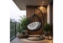 Lookway Hängesessel VIRELLA L mit Kissen Polyrattan Stahl Bild 1