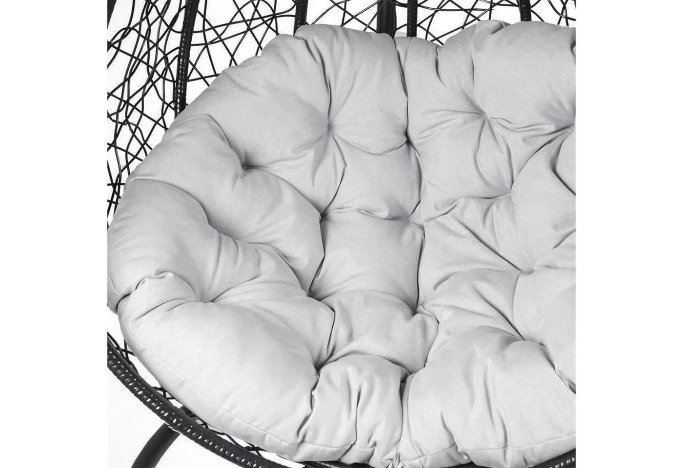 Lookway Hängesessel VIRELLA L mit Kissen Polyrattan Stahl - Bild 5