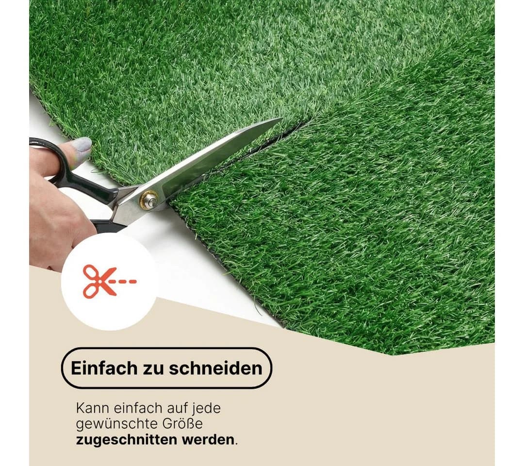 Tapiso Kunstrasen VERDE Grün 30 mm UV-beständig - Bild 4