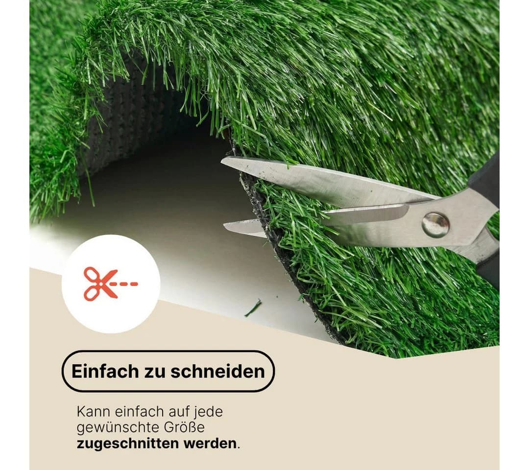 Tapiso Kunstrasen VERDE 40 mm UV-beständig pflegeleicht - Bild 4