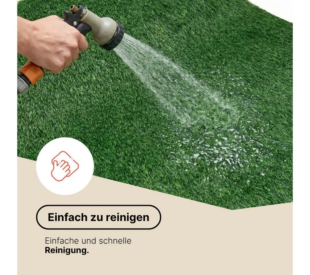 Tapiso Kunstrasen VERDE 40 mm UV-beständig pflegeleicht - Bild 5