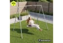 HyperMotion Nestschaukel mit Gestell 100 cm Grau/Beige Bild 3