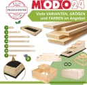 Modo24 Hochbeet Massivholz Grau Braune Beige Bild 4