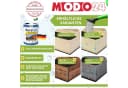 Modo24 Hochbeet Holz Kiefernholz höhenverstellbar Braun/Grau Bild 3