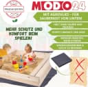 MODO24 Sandkasten mit Sitzbänken und Abdeckplane Kiefernholz Bild 5