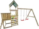 FUNGOO MaxPlay 3.1 Spielturm Grün mit Rutsche und Schaukel Bild 3