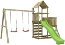FUNGOO MaxPlay 3.2 Spielturm Grün mit Rutsche und Schaukel Bild 2