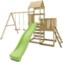 FUNGOO MaxPlay 3.2 Spielturm Grün mit Rutsche und Schaukel Bild 4