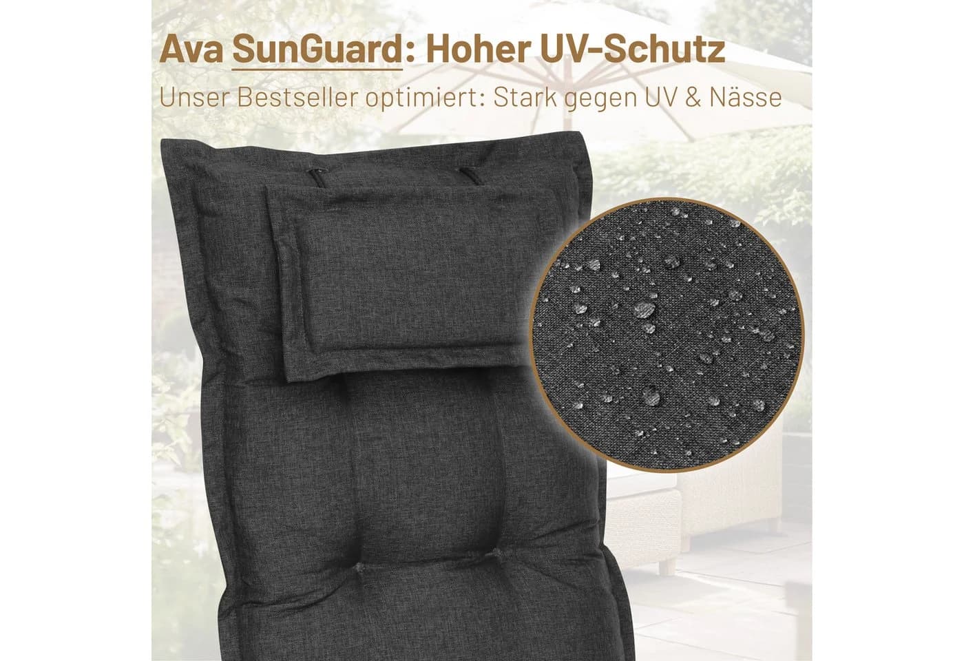 Herlag Hochlehnerauflage Ava Gartenstuhlauflage - Bild 5